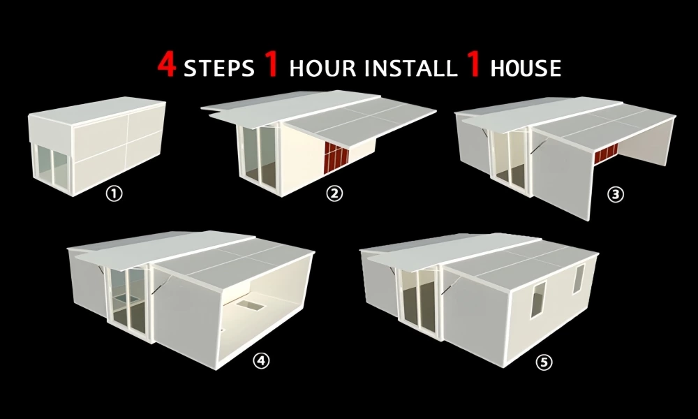 40ft Expandable Container House Installation and Precautions