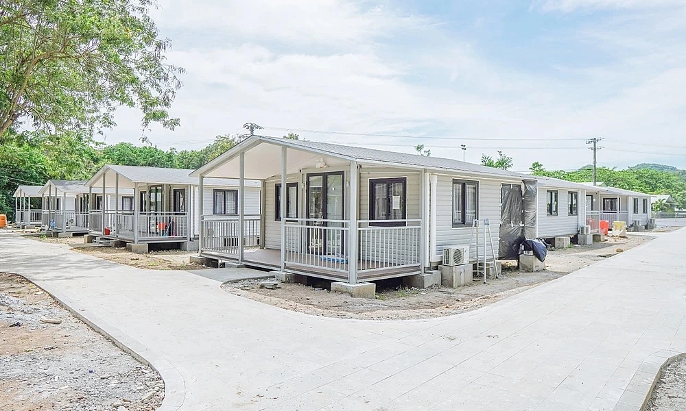 What locations are suitable for expandable container houses?