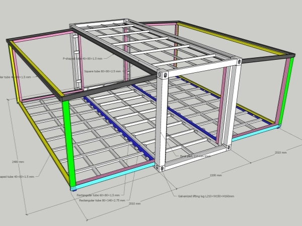 20FT Expandable Container House Structural and Material Standards