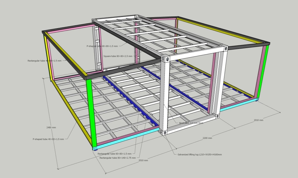 20FT Expandable Container House Structural and Material Standards